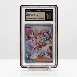 Pokemon 2024 Lacey #172 Alt Art - Allenatore Full Art Corona Stellare CGC 10 INCONTAMINATO - Foto 1 di 4
