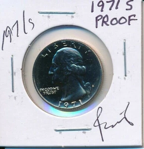 1971 S U.S. WASHINGTON QUARTER PROOF BU BEAUTIFUL COIN L@@K! - Picture 1 of 2