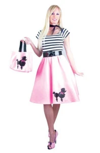 PINK POODLE DRESS ADULT HALLOWEEN COSTUME LARGE - Picture 1 of 1