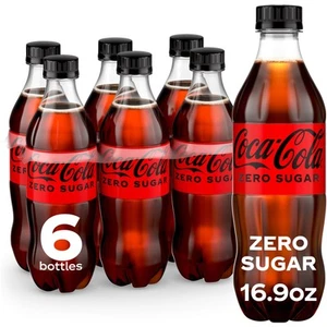 Sugar Diet Soda Soft Drink, 16.9 fl oz, 6 Pack - Picture 1 of 8