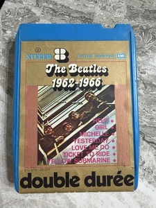 The Beatles 1962/1966 Stereo 8Track Double Durée Pathe Marconi EMI Stereo8 RARE - Foto 1 di 4