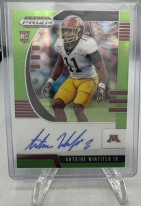 Prizm Draft Picks #182 2020 Antoine Winfield Jr novato automático radiocontrol verde neón/125 - Imagen 1 de 2