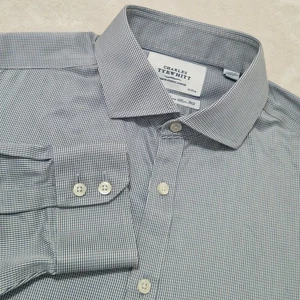 Camisa Charles Tyrwhitt Talla L 16.5/35 Gris Estampado Extra Slim Fit Sin Hierro - Imagen 1 de 13