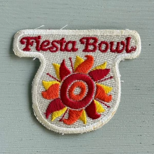 Vintage Fiesta Bowl Embroidered Patch Football Souvenir - Picture 1 of 3