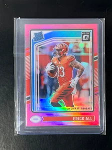 2024 Panini Donruss Optic - Rated Rookie Erick All #233 Pink Prizm (RC) - Picture 1 of 2