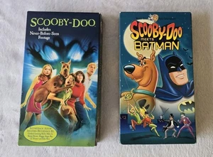 Scooby-Doo Lot Of 2 VHS Meets Batman, 2002 Scooby Doo Movie Freddie Prinz Gellar - Bild 1 von 13