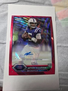 2023 Topps Composite Anthony Richardson Chrome Auto Variation ref. Red RC #1/5 - Picture 1 of 2