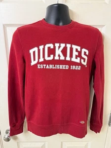 Vintage 90'S Dickies logo sweatshirt size M Men’s Red - Foto 1 di 5