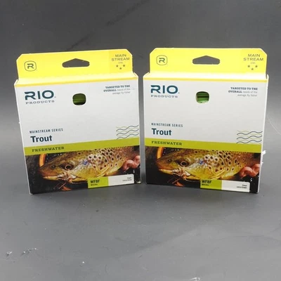 里约主流鳟鱼 WF-8-F 飞线。 柠檬绿。 (H)。 — 第 1/4 张图片