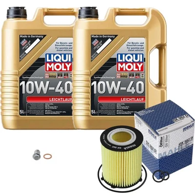 MAHLE Ölfilter 10 L LIQUI MOLY 10W-40 Leichtlauf für Mercedes-Benz B-Klasse - Bild 1 von 4