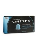 50 Caffètutto genuine Italian Nespresso coffee pods - Azzurro Decaf
