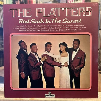 [SOUL/R&B]~EXC LP~The PLATTERS~Red Sails In The Sunset~[1975~PICKWICK]~UK Import Foto 1 de 4
