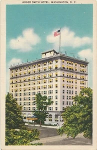 Postcard Roger Smith Hotel Washington DC Linen Unposted - Picture 1 of 2