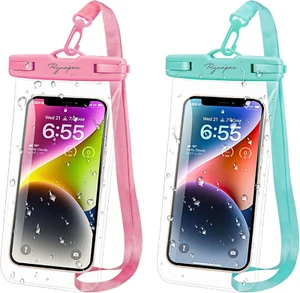 Waterproof Phone Pouch Bag - 7.5In Water Proof Cell Phone Case for Beach Travel - Picture 1 of 12