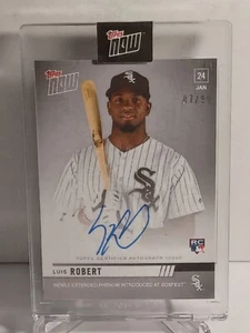 2020 Topps Now Luis Robert On Card Auto Rookie RC OS-60A /99 ๐ฅ๐ฅ MINT! - Picture 1 of 2