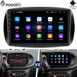 9" Android 13.0 Autoradio Für Mercedes Benz Smart Forfour Fortwo 453 BT GPS Navi - Bild 1 von 20