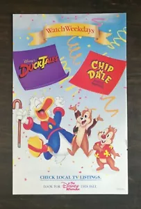 Pubblicità originale Walt Disney Duck Tales & Chip N Dale TV a pagina completa 1989 - Foto 1 di 1