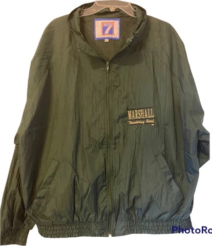 Logo 7 Vintage NCAA Marshall University Thundering Herd embroidered Jacket 2XL Cover