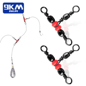 9KM Cross Line Swivels 25Pcs Stainless Steel 3-way Swivels Fishing Accessories - Picture 1 of 12