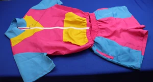 Childrens Size Medium Retro Style 80's Radical Color Wind Breaker Set NR - Picture 1 of 2