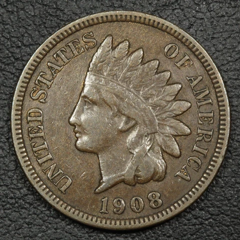 1908 S Indian Head Copper Cent Cover