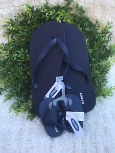 Old Navy COMBO Sandals Dad And Daughter Navy Blue Men Size10-11 Girl Size6-12M
