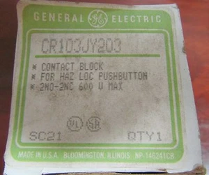GENERAL ELECTRIC GE CR103JY203 2 NO 2 NC Hazardous Location Contact Block - Picture 1 of 4
