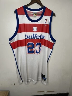 Vintage Reebok NBA Washington Bullets Michael Jordan Basketball Jersey Mens XL - Image 1 of 4