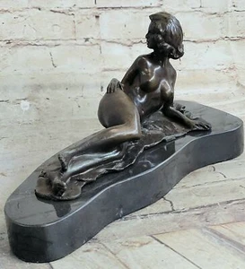 Original Cera Perdida Bronce Escultura Mujer Desnuda Estatua Caliente Fundida Estatuilla Figura - Imagen 1 de 7