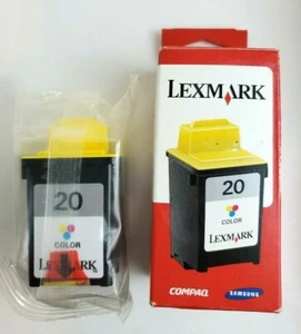 LEXMARK™ 20 Color Ink Cartridge for Lexmark Ink Jet & Jetprinters - New & Sealed - Picture 1 of 5