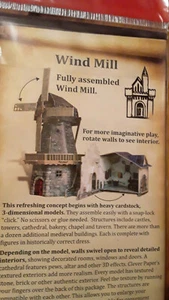 WINDMILL 273 Building Medieval Wargame Terrain Scenery 3D Cardboard Model Kit E5 - Picture 1 of 5