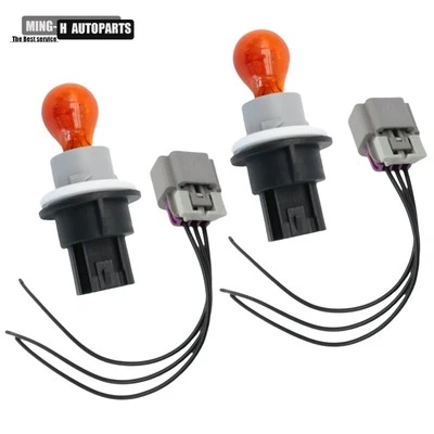 2*Turn Signal Socket+Bulb+Connector For Dodge Ram 2009-12 1500 2011-12 2500 3500 Foto 1 de 4