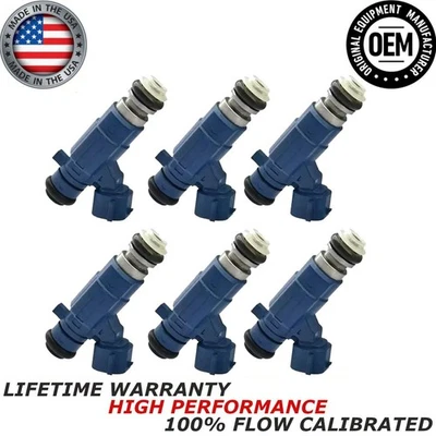 OEM 6x NUEVO inyectores de combustible Bosch para BMW 323i 323is 525i M3 325i 1991-99 2,5 L l6 Foto 1 de 4