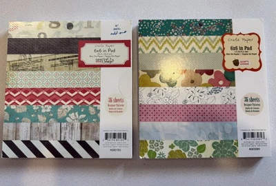 Crate Paper, Acorn Avenue & DIY Shop, 6x6" Pad, 36 sheets, 2 PACK - Image 1 of 3