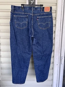 Levis 560 Jeans Mens 44x31 Blue Denim Relaxed Fit Tapered Leg Five Pocket Y2k - Picture 1 of 13
