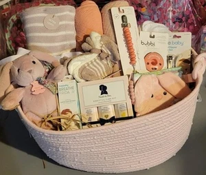New Baby Girl Gift Set, Baby Shower Gift, Baby Girl Gift Box, Baby Gift Basket - Picture 1 of 12