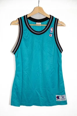 Camiseta deportiva vintage de los 90 Champion Vancouver Grizzlies verde azulado en blanco para hombre 40 Foto 1 de 4