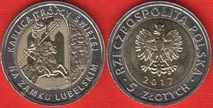 Poland 5 zlotych 2017 "Holy Trinity Chapel at Lublin Castle" BiMetallic coin UNC - Picture 1 of 1