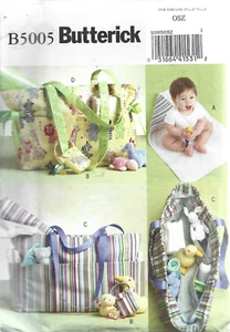 Butterick Pattern #5005-Babies DIAPER BAG-CHANGING PAD-PACIFIER CASE - Picture 1 of 1