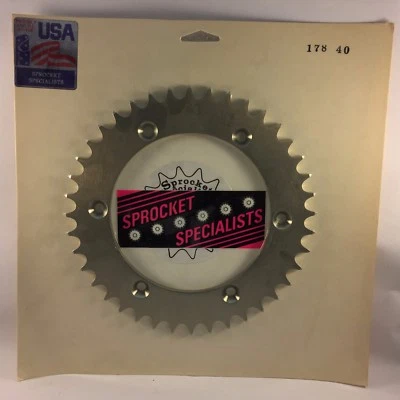 Husqvarna 125/250/260/360 WMX/WXC/WXE 1990 - 1996 后链轮 40 牙 T 形硬 — 第 1/2 张图片