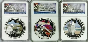 2014 Gold Rush Land Down Under Series 1oz .999 Silver PF70 UC ER RARE Mint 5000 - Picture 1 of 9