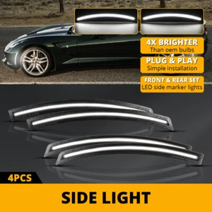 Luz de señalización lateral LED blanca con lente ahumada para Corvette C7 2277119 2014-2019 - Imagen 1 de 12