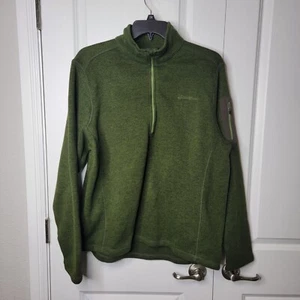 Eddie Bauer Herren Gr. XXL Quarter Zip LS Forest Green Fleecepullover Sweater - Bild 1 von 10