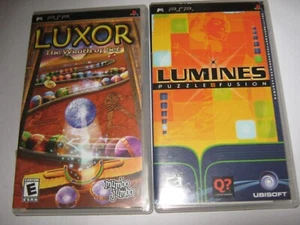 Sony PSP Video Game Lot Luxor and Lumines Puzzle Lot - Picture 1 of 3