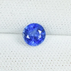 0.57 ct RARE LUSTROUS  BEST BLUE NATURAL SAPPHIRE  Round  See Vdo  5004 RB - Picture 1 of 2