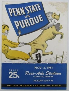 Vintage 1951 Penn State Nittany Lions vs. Purdue College Football Program 137040 - Picture 1 of 4