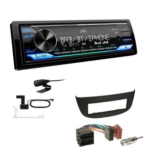 JVC Digital 1-DIN Autoradio DAB+ Bluetooth für Seat Alhambra piano black - Bild 1 von 6