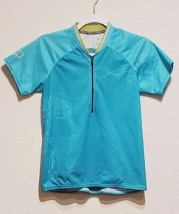 Women's Fox Racing Teal & White Short Sleeve Jersey Size Medium  - Picture 1 of 7