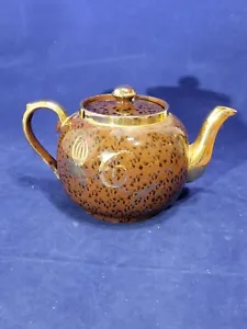 Vintage Gibson Teapot - Brown and with Gold Accents Holds 5-6 cups - Picture 1 of 20