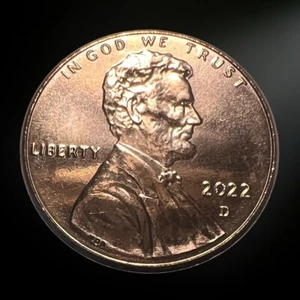 2022 D Denver Lincoln Shield Cent Brilliant Uncirculated (BU) - Picture 1 of 2